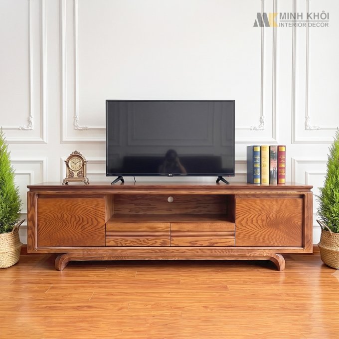 Kệ Tivi Hiện Đại 2 Cánh 2 Ngăn Kéo Tiện Lợi - KTV916