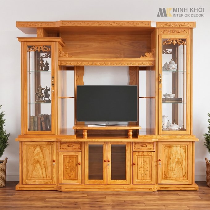Kệ Tủ Tivi Gỗ Tự Nhiên - KTV907