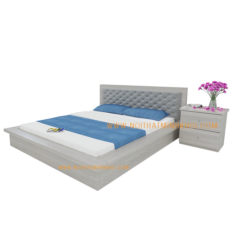 Giường Ngủ Đẹp Kiểu Nhật Giá Rẻ Gỗ Công Nghiệp - GN908
