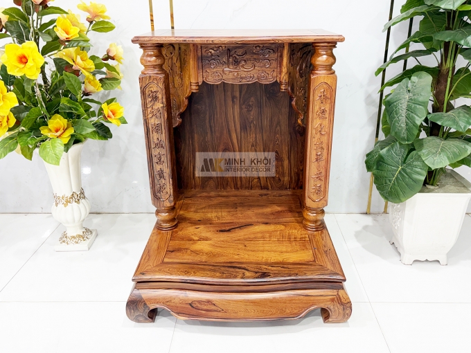 Bàn Thờ Thần Tài Gỗ Cẩm Lai PHÚC LỘC THỌ - BTTT909