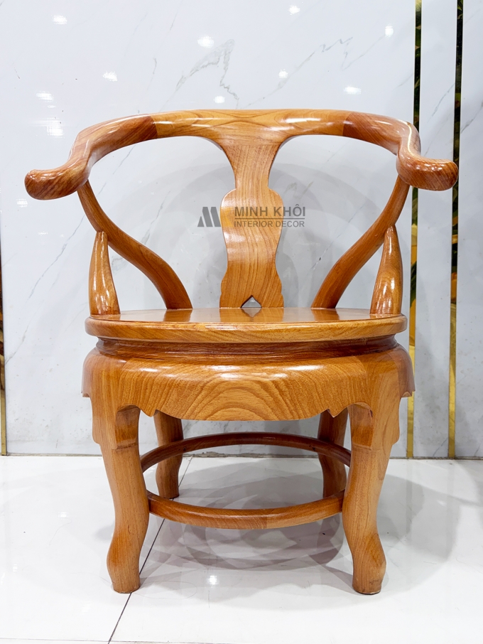 Salon Gỗ Gõ Đỏ Thúng Mặt Liền 7 Món - SL938