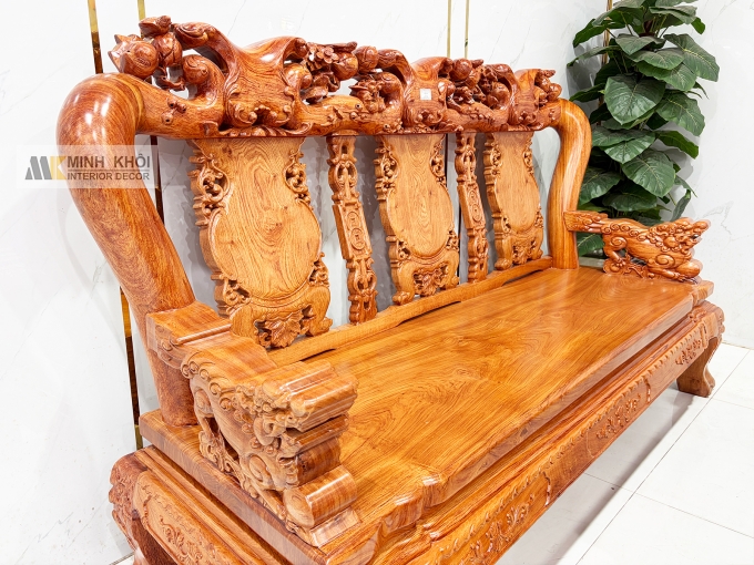 Salon Hương Đá Tay 12 Đào Nghê Mặt Liền 6 Món - SL977