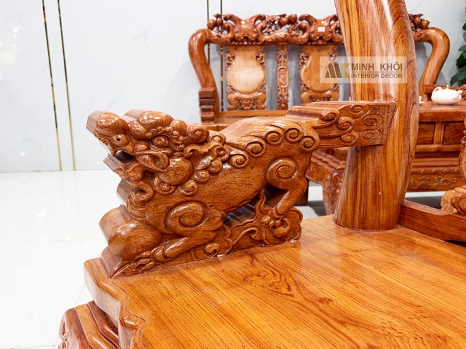 Salon Hương Đá Tay 12 Đào Nghê Mặt Liền 6 Món - SL977