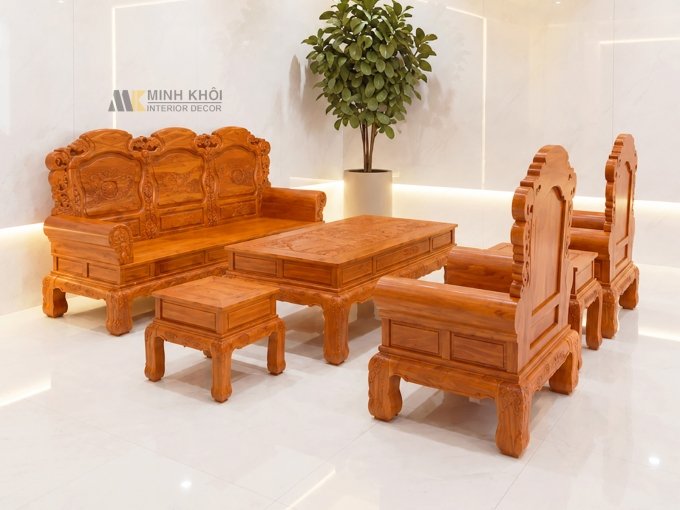 Salon Khổng Tử Gỗ Hương Đá - SL3017