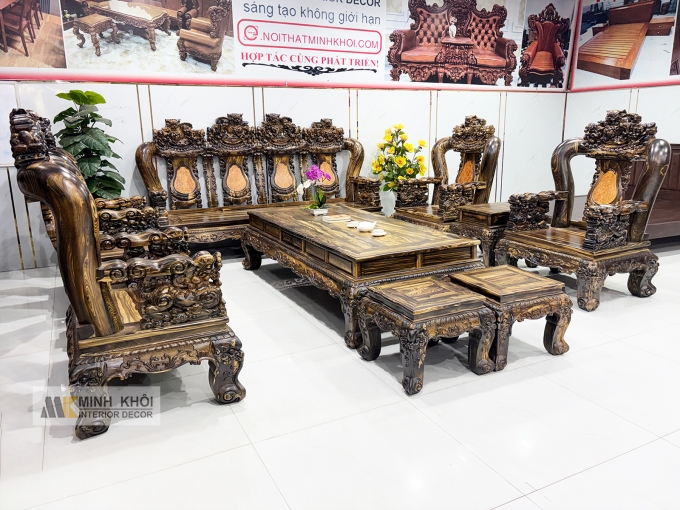 Salon Mun Sọc Tay 16 Chạm Nghê 10 Món Đẳng Cấp - SL261