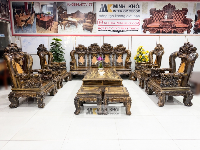 Salon Mun Sọc Tay 16 Chạm Nghê 10 Món Đẳng Cấp - SL261
