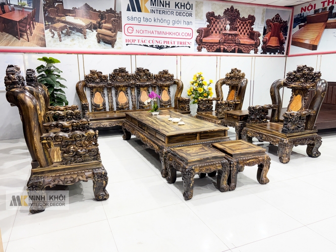 Salon Mun Sọc Tay 16 Chạm Nghê 10 Món Đẳng Cấp - SL261