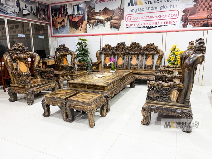 Salon Mun Sọc Tay 16 Chạm Nghê 10 Món Đẳng Cấp - SL261