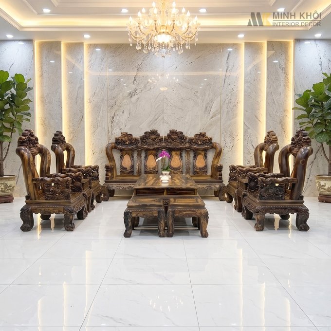 Salon Mun Sọc Tay 16 Chạm Nghê 10 Món Đẳng Cấp - SL261