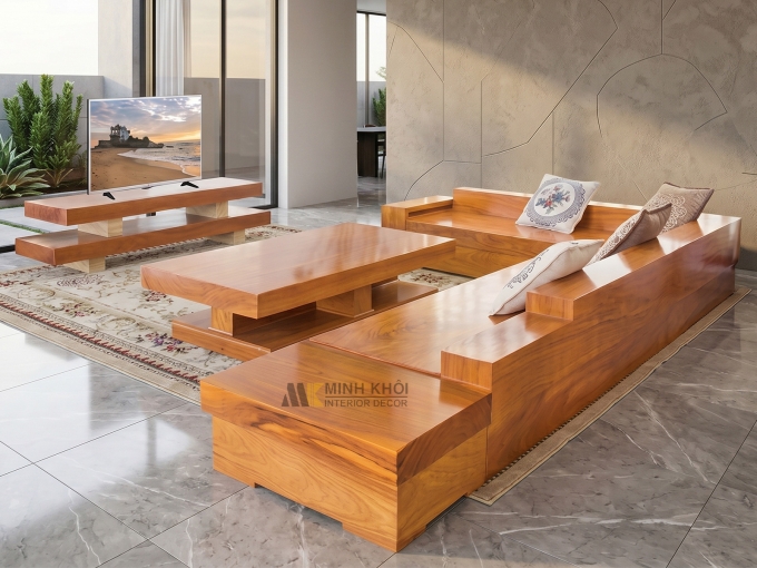 Salon Nguyên Khối Phòng Khách Sang Trọng - SL111