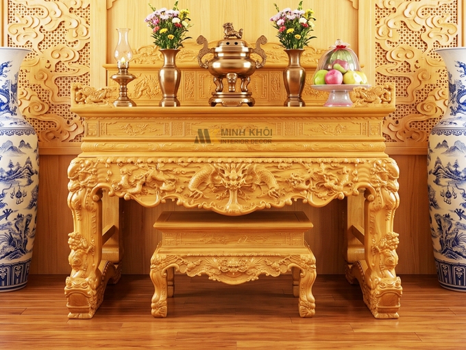 Sập Thờ Gỗ Gõ Đỏ Cao Cấp - ST2000