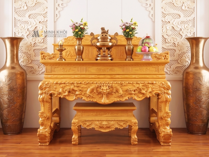 Sập Thờ Gỗ Gõ Đỏ Cao Cấp - ST2000