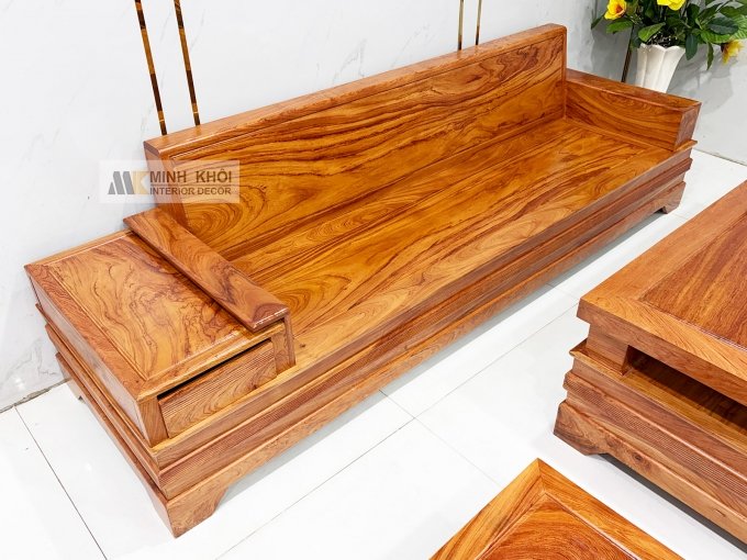 Sofa Gỗ Hương Đá 6 Món Cánh Tiên Thiết Kế Đối - SF941