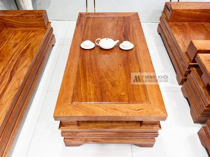 Sofa Gỗ Hương Đá 6 Món Cánh Tiên Thiết Kế Đối - SF941