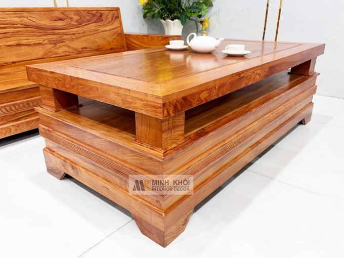 Sofa Gỗ Hương Đá 6 Món Cánh Tiên Thiết Kế Đối - SF941