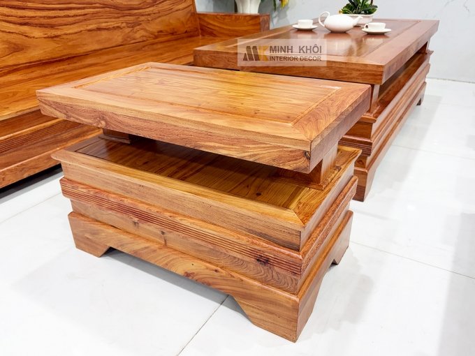 Sofa Gỗ Hương Đá 6 Món Cánh Tiên Thiết Kế Đối - SF941