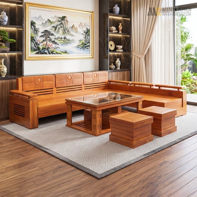 Sofa Gỗ Thiết Kế Phong Cách Hiện Đại - SF900