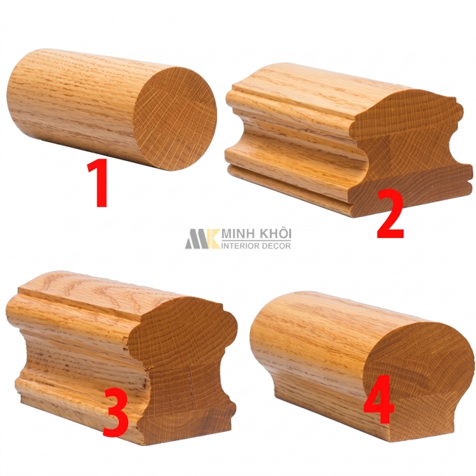 Tay vịn cầu thang gỗ - PKCT107