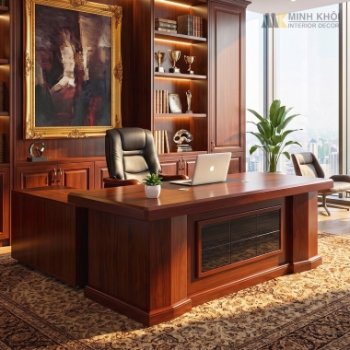 Bộ Bàn Làm Việc Giám Đốc Hiện Đại Đẹp - BGD903
