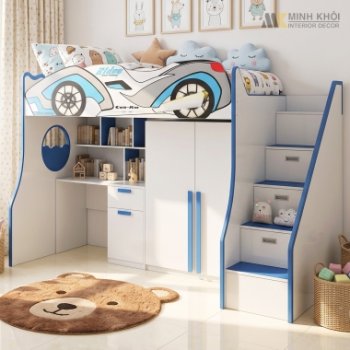 Bộ Phòng Ngủ Trẻ Em Cho Bé Trai 3 Trong 1 - FCH91C