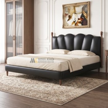 Giường Ngủ Hiện Đại Gỗ Công Nghiệp Bọc Da - GN211