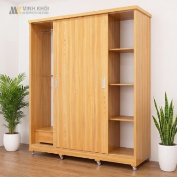 Tủ Đựng Quần Áo Cửa Lùa 1m8 MFC - TA978