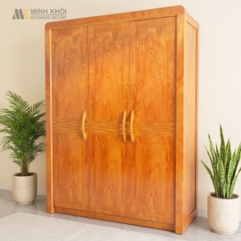 Tủ Quần Áo 3 Cánh Sóng Hiện Đại - TA916
