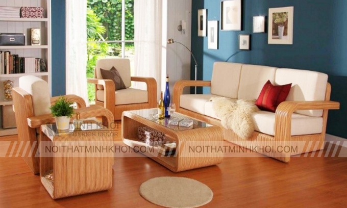 bàn ghế gỗ phòng khách giá 20 triệu