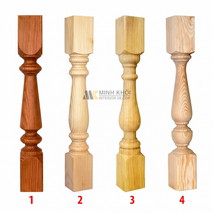 Trụ cầu thang gỗ - PKCT111