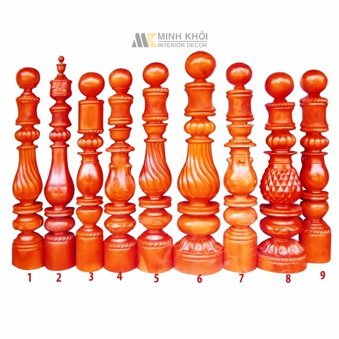 Trụ cầu thang gỗ tự nhiên - PKCT101