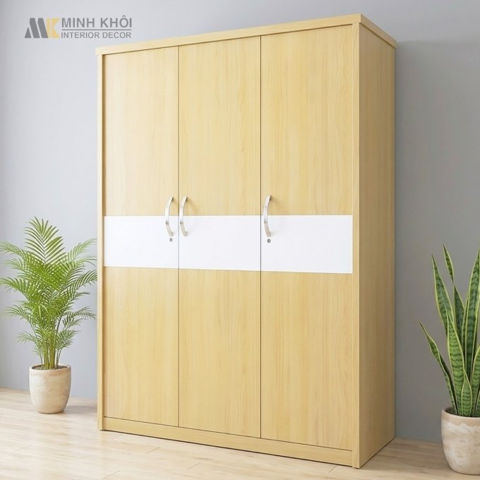 Tủ Áo 3 Cánh MDF Nhập Khẩu - TA658