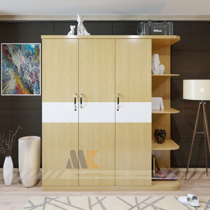 Tủ Áo MDF Cao Cấp Có Kệ - TA636