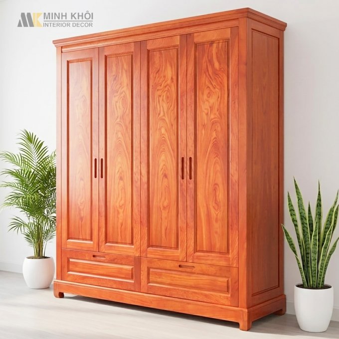 Tủ Áo Quần Hiện Đại 4 Cánh - TA961