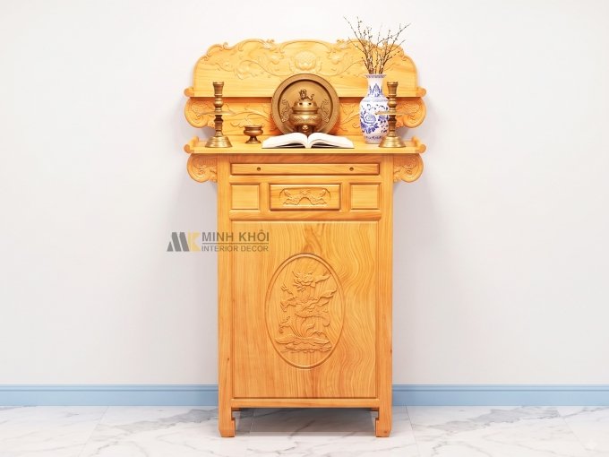 Tủ Bàn Thờ Gỗ Gõ Đỏ 2 Tầng Cao Cấp - TT913