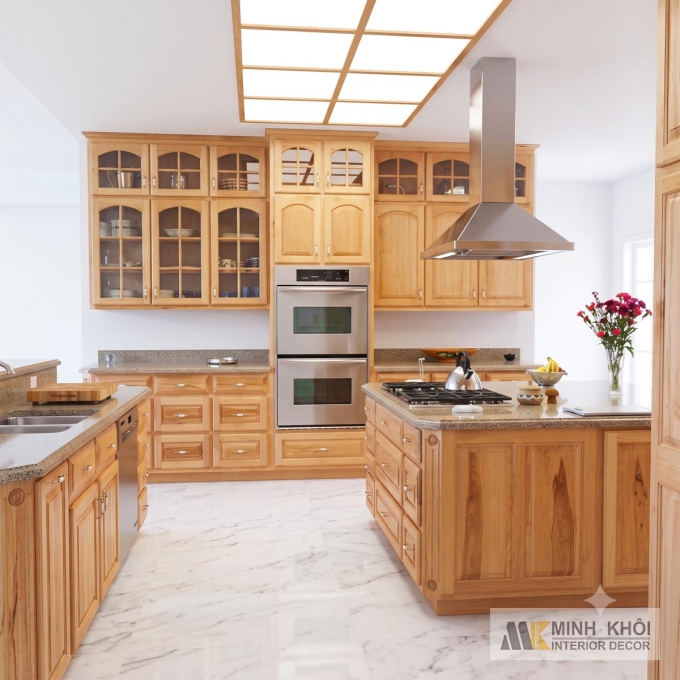 Tủ Bếp Gỗ Căm Xe - TB2419