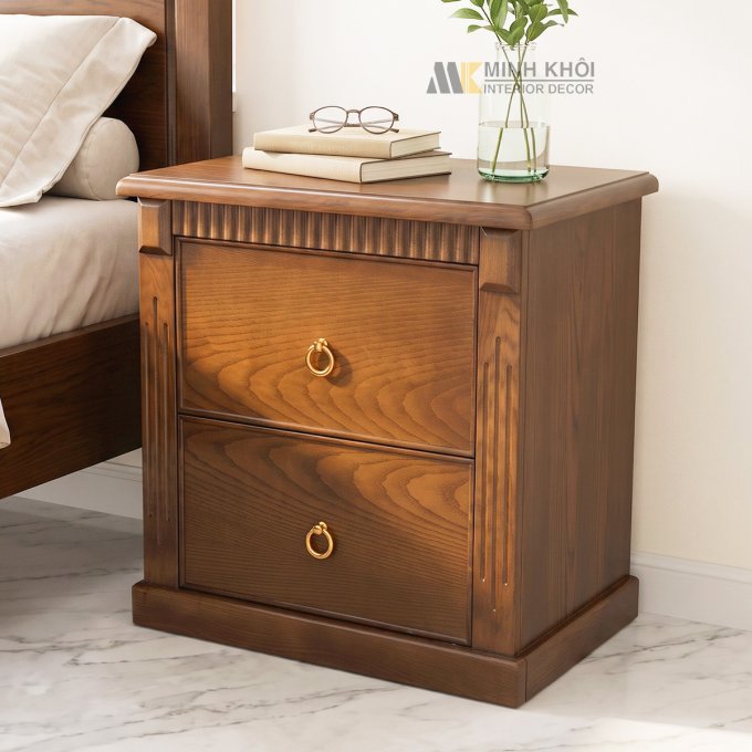Tủ Đầu Giường Hiện Đại 2 Hộc Kéo - TDG240