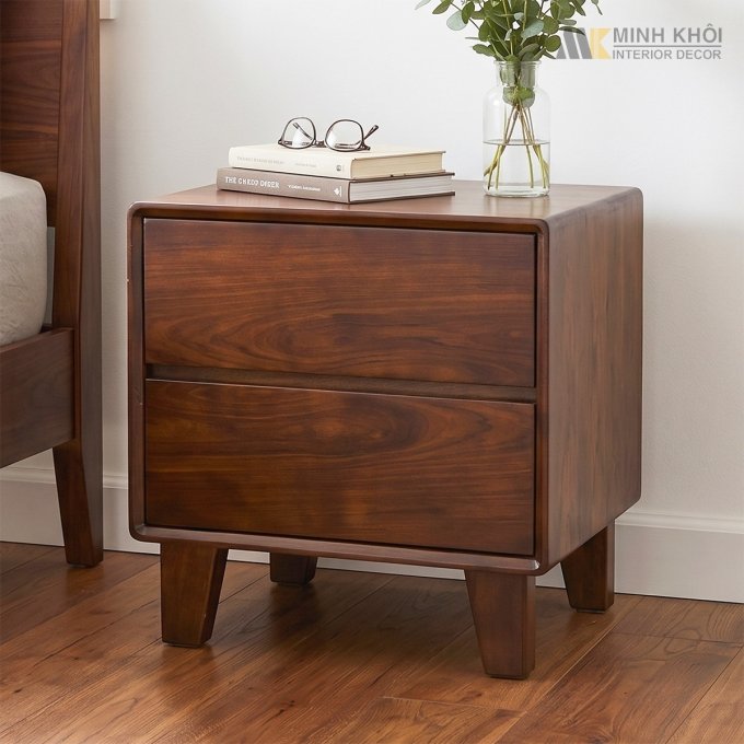 Tủ Đầu Giường 2 Ngăn Kéo Hiện Đại - TDG233