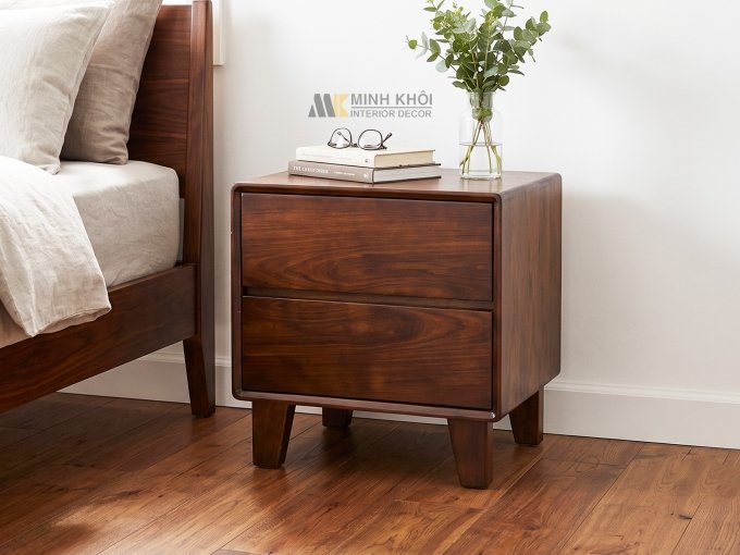 Tủ Đầu Giường 2 Ngăn Kéo Hiện Đại - TDG233