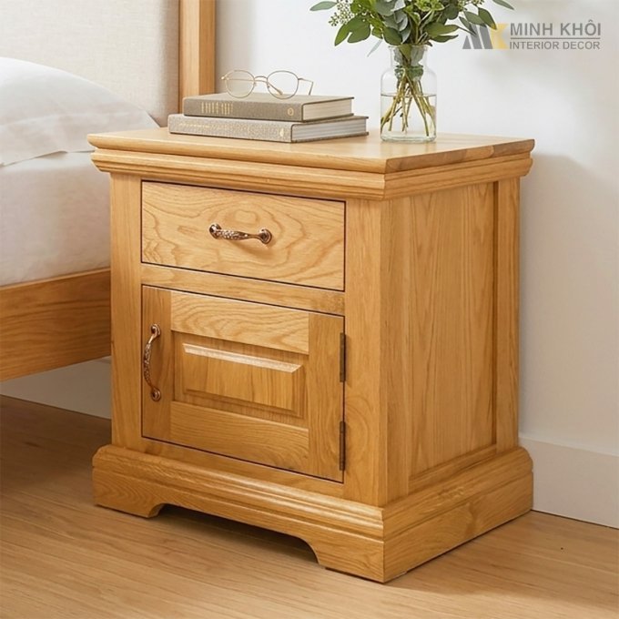 Tủ Đầu Giường Hiện Đại 1 Ngăn Kéo 1 Cánh Tủ - TDG228