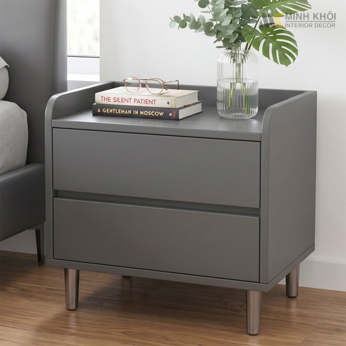 Tủ Đầu Giường MDF Phong Cách Hàn Quốc - TDG014