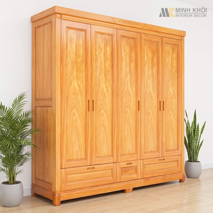 Tủ Để Áo Quần 5 Cánh Hiện Đại - TA221