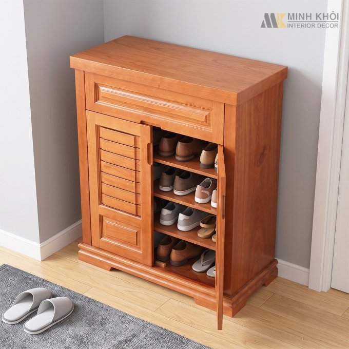 Tủ Để Giày Dép 2 Cánh Nhỏ Gọn - TGD271