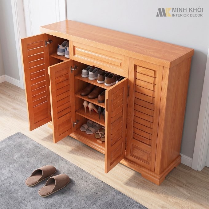 Tủ Để Giày Dép Thiết Kế 4 Cánh Hiện Đại - TGD904