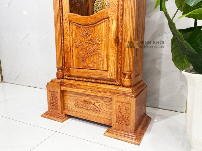 Tủ Đồng Hồ Gỗ Hương Đá Tân Cổ Điển – DH921