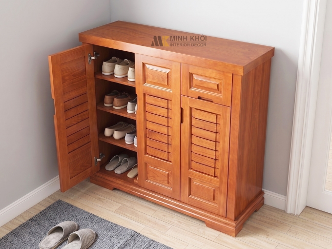Tủ Giày Dép Thiết Kế 3 Cánh Hiện Đại - TGD901