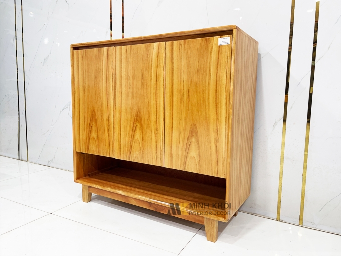 Tủ Giày Thông Minh Gỗ Gõ Đỏ Hiện Đại - TGD909