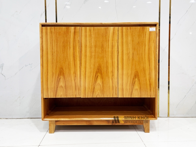 Tủ Giày Thông Minh Gỗ Gõ Đỏ Hiện Đại - TGD909