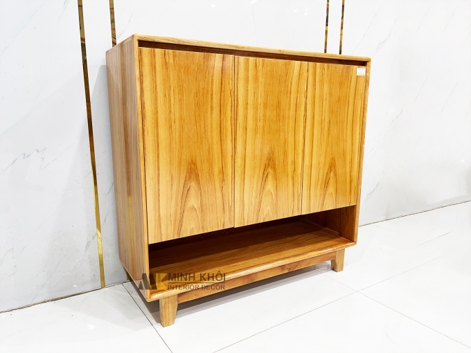 Tủ Giày Thông Minh Gỗ Gõ Đỏ Hiện Đại - TGD909