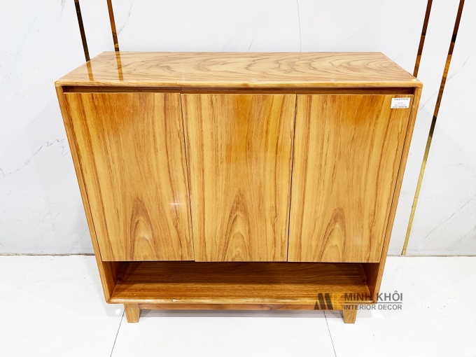 Tủ Giày Thông Minh Gỗ Gõ Đỏ Hiện Đại - TGD909