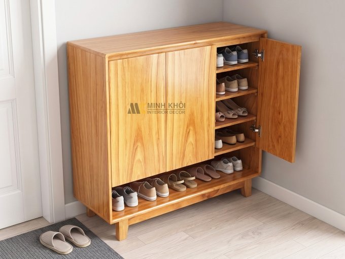 Tủ Giày Dép 3 Cánh Thông Minh Hiện Đại - TGD909